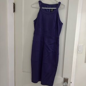 Purple body con dress